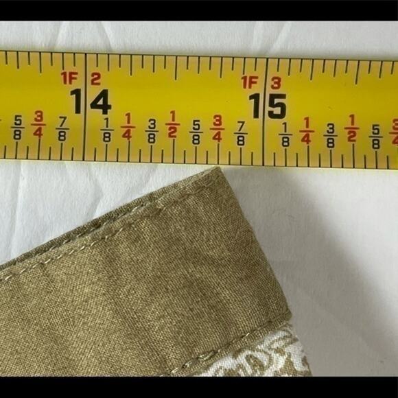 a.n.a. White Tan Pure Cotton w/Sequins Cottage Boho Circle Skirt Size 6 - Picture 8 of 9